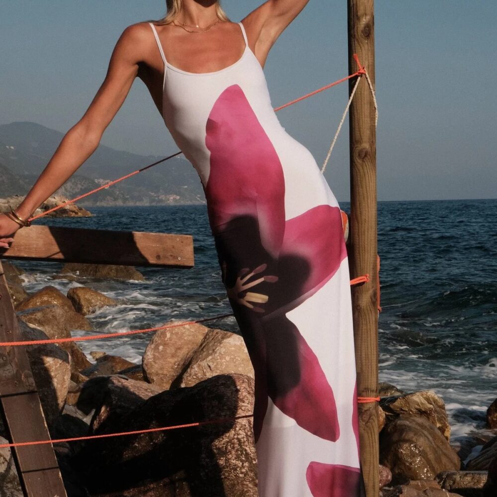 Pearl Lily Floral Slip Dress