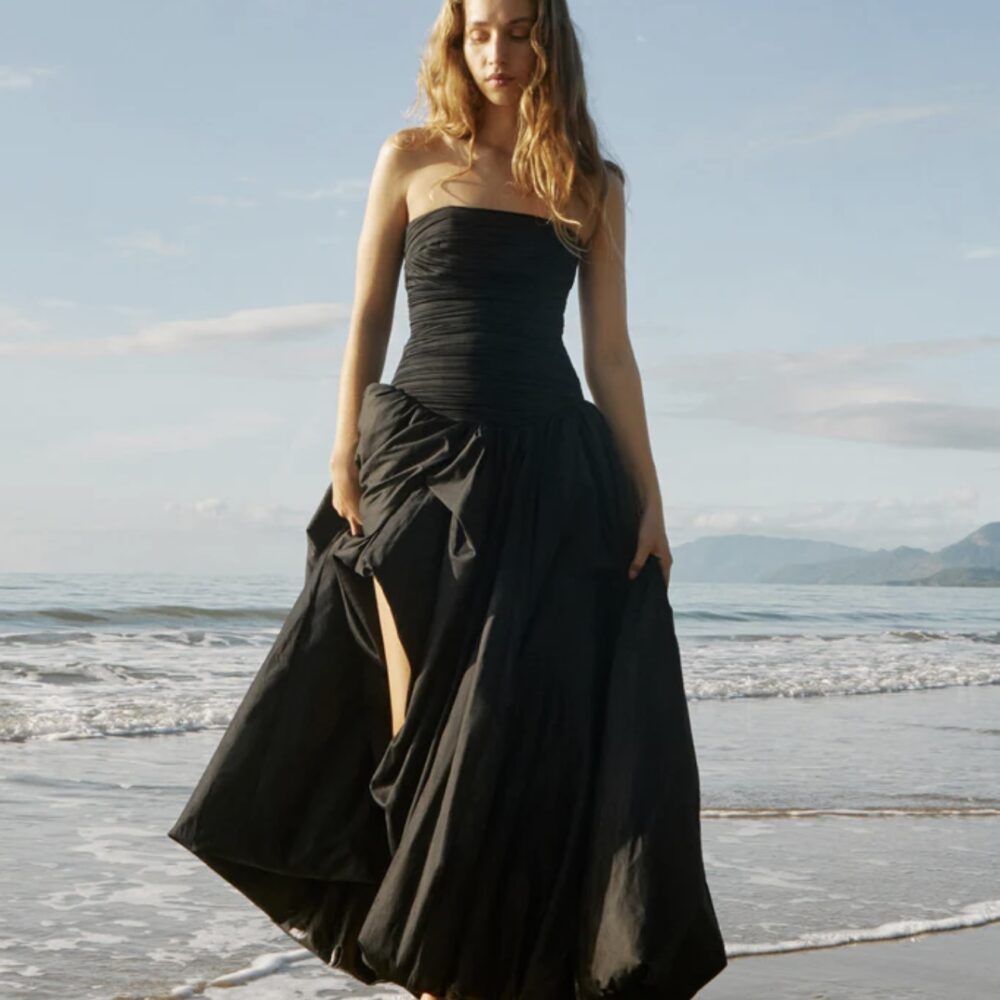 Violette Bubble Hem Maxi Dress