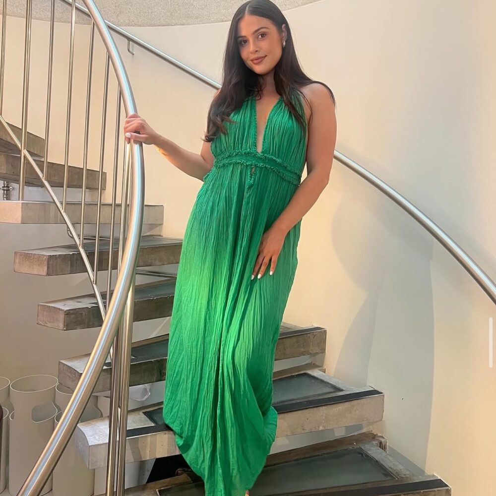 Lefkothea Dress in Emerald