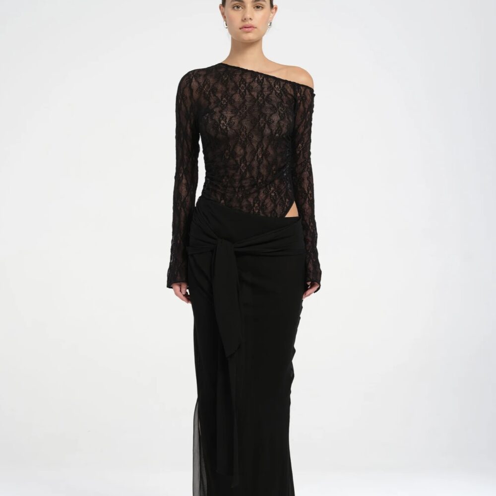 Nova Maxi Dress in Black