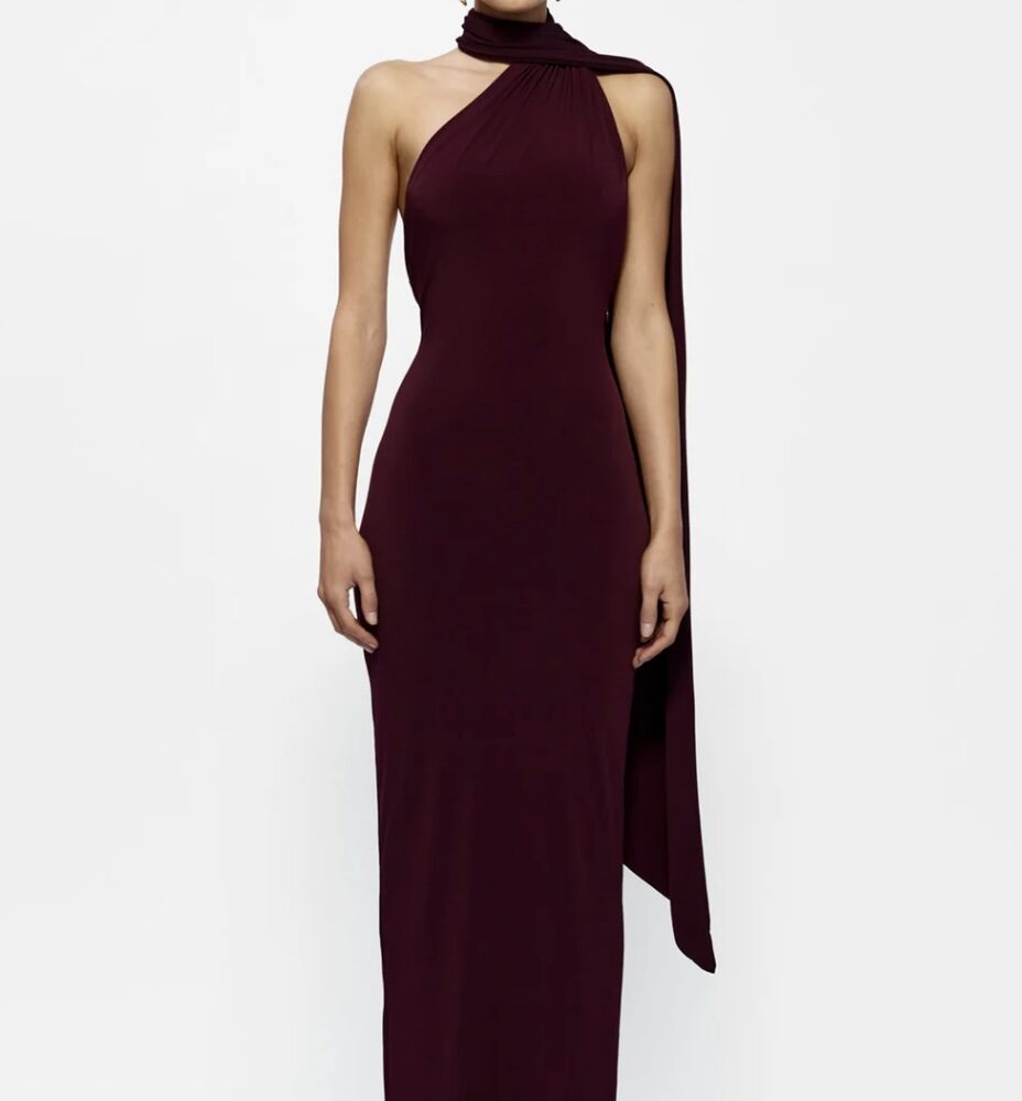 Haven Dress in Black Cherry