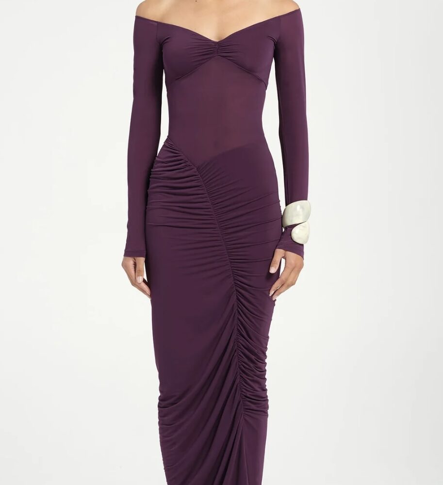 Wilma Maxi Dress in Deep Purple