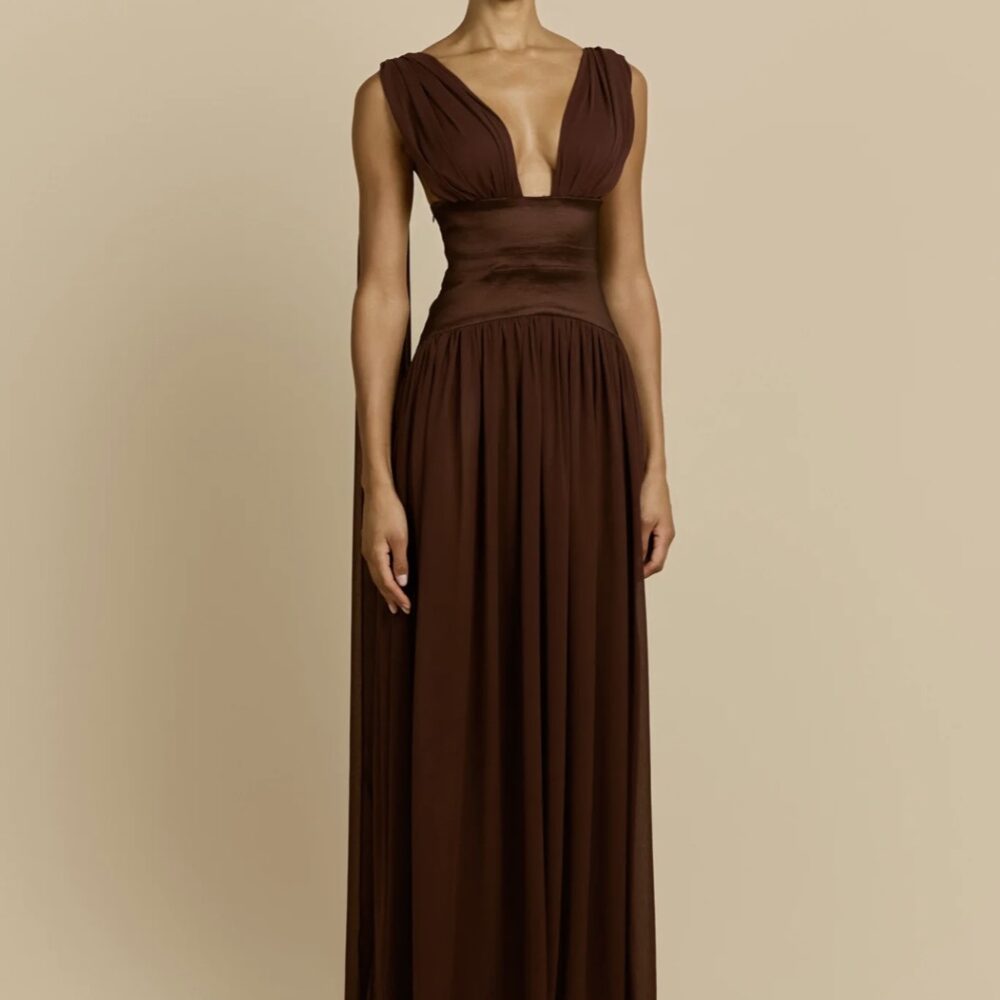 Ramona Dress in Cacao