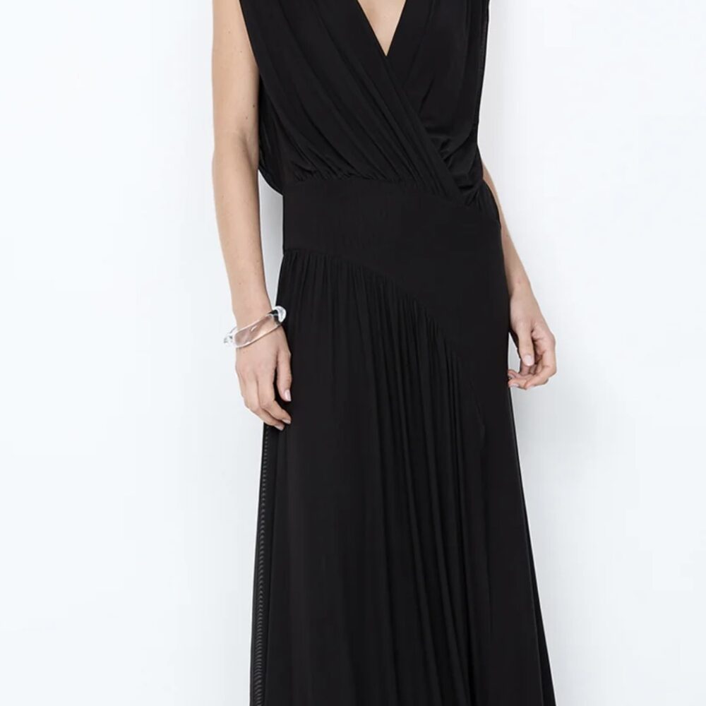 Bec & Bridge - Ashlan V Neck Maxi Dress in Black