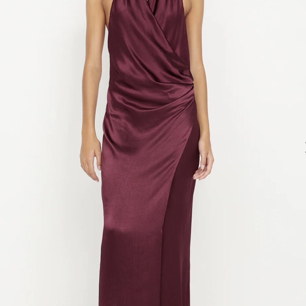Bec & Bridge - Elisia Wrap Maxi Dress in Plum