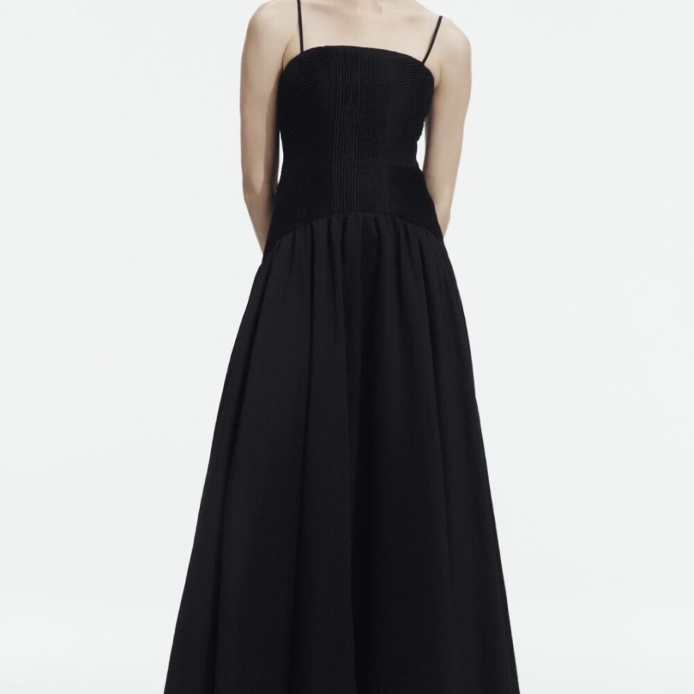 AJE - Contour Gown in Black Size 8