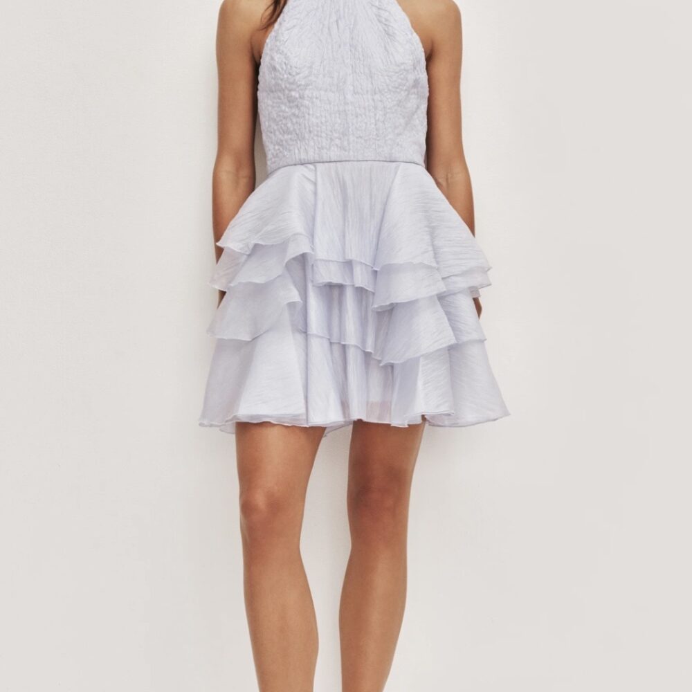 Fayette Mini Dress in French Blue