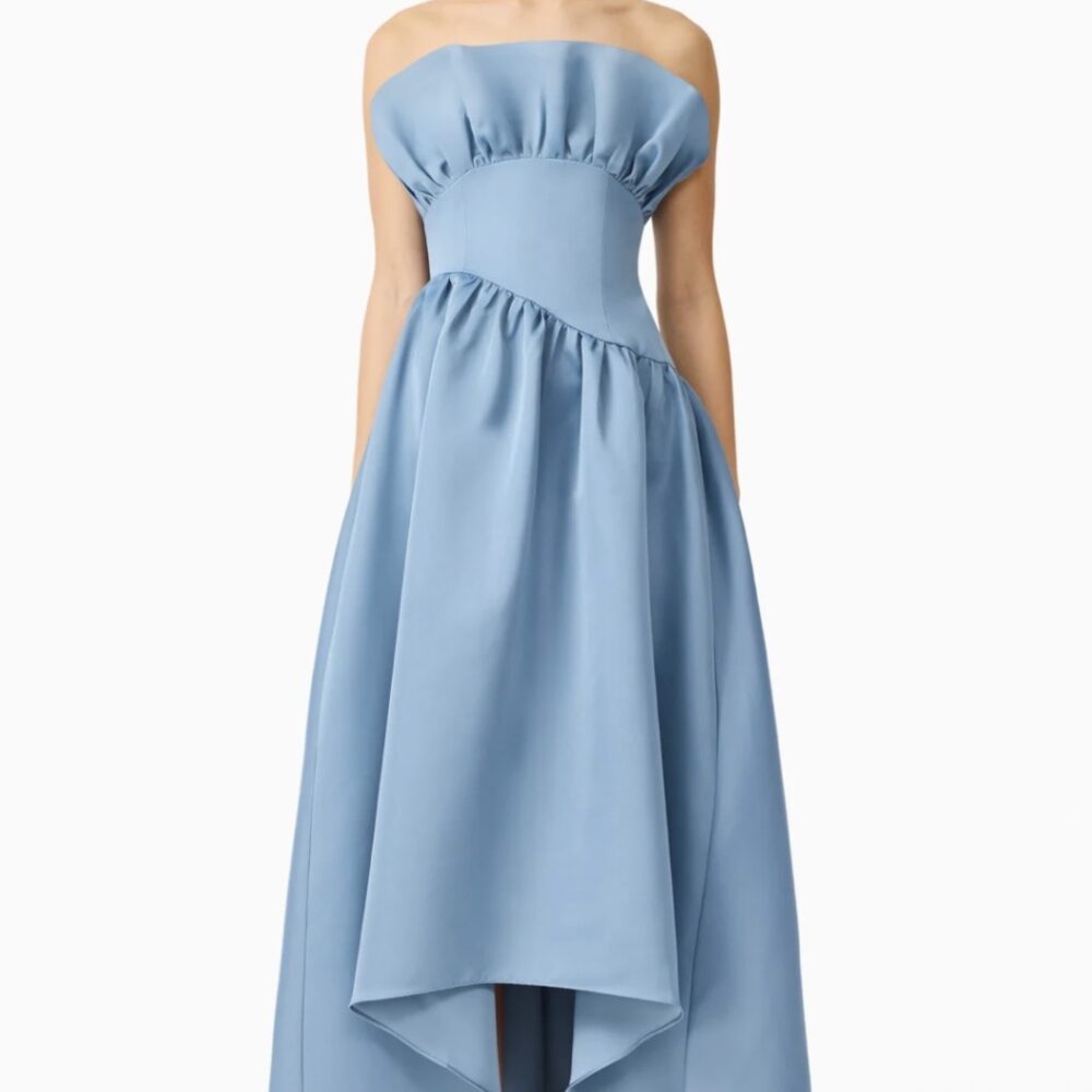 Laurel Sleeveless Maxi Dress in Steel Blue
